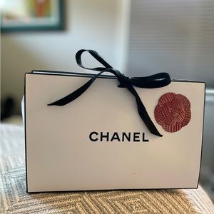 Chanel Gift Paper Bag with Camelia flower